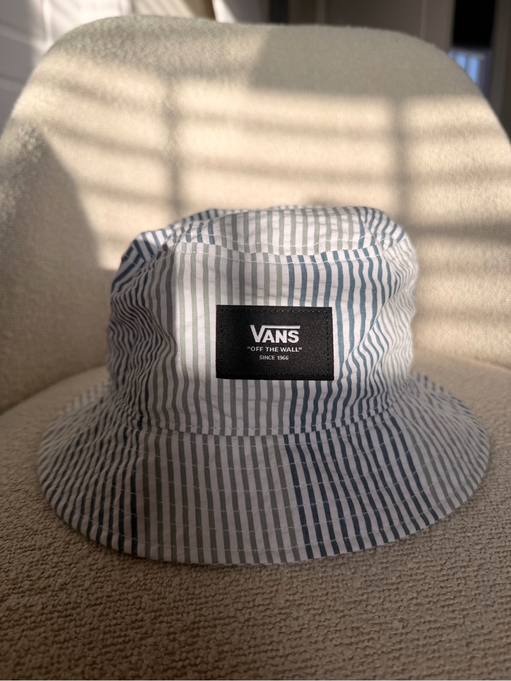 Vans Blue & White Striped Bucket Hat